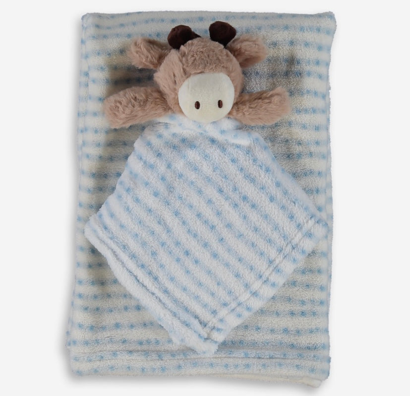Cow Comforter & Baby Blanket Set