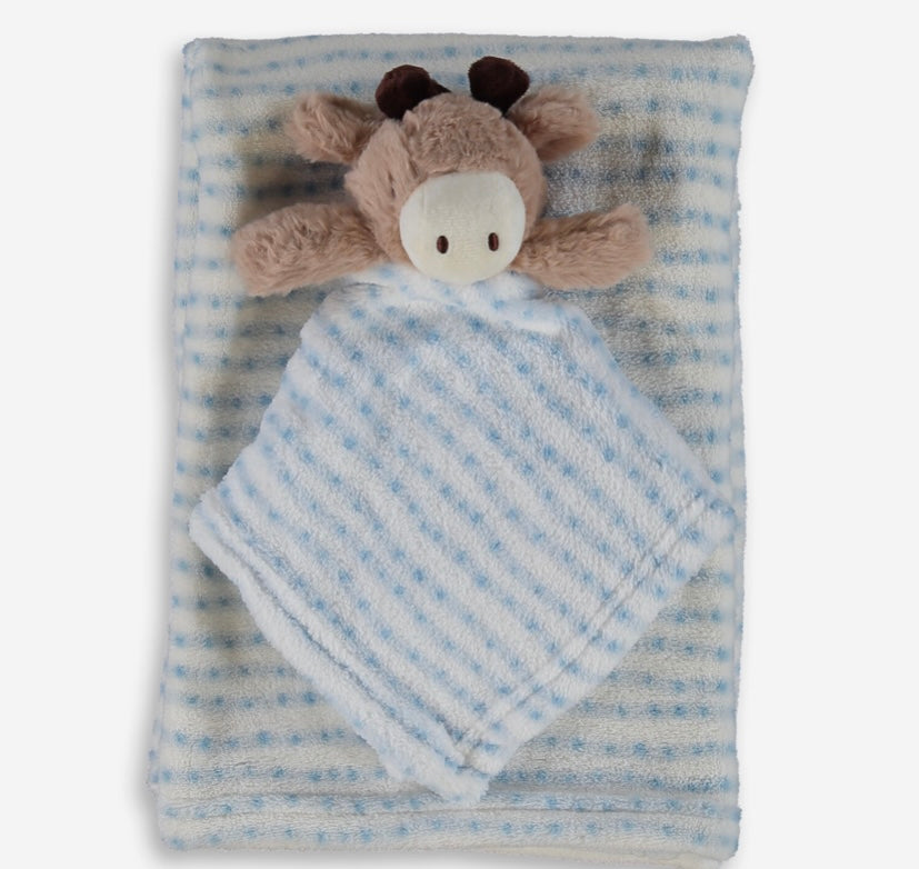Cow Comforter & Baby Blanket Set
