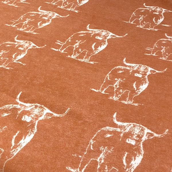 Pure Merino Wool Highland Cow Design Throw