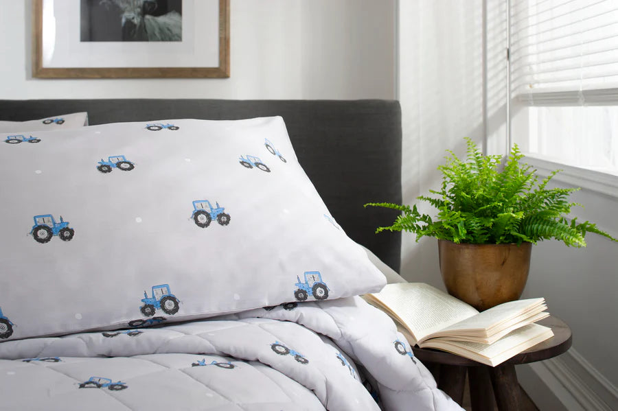 Blue Tractor Duvet Set