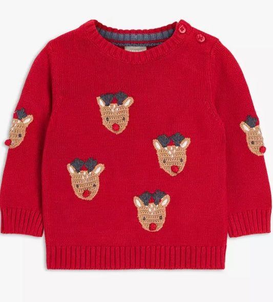 Reindeer Knitted Christmas Jumper