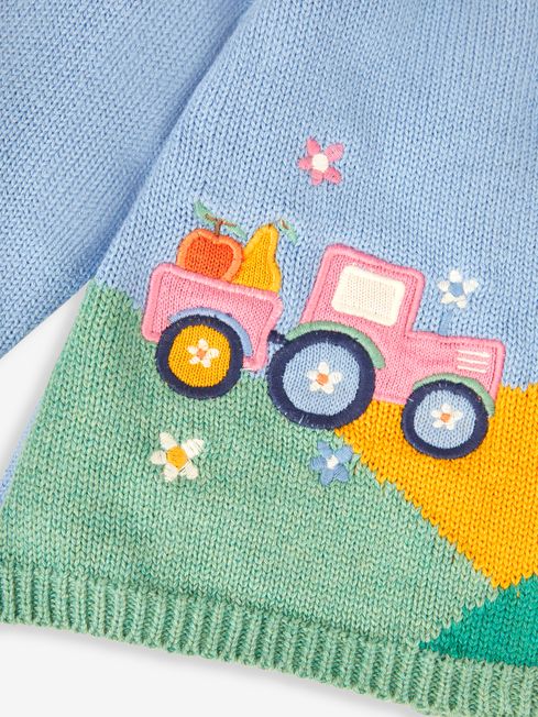 Pink Tractor Knit Cardigan