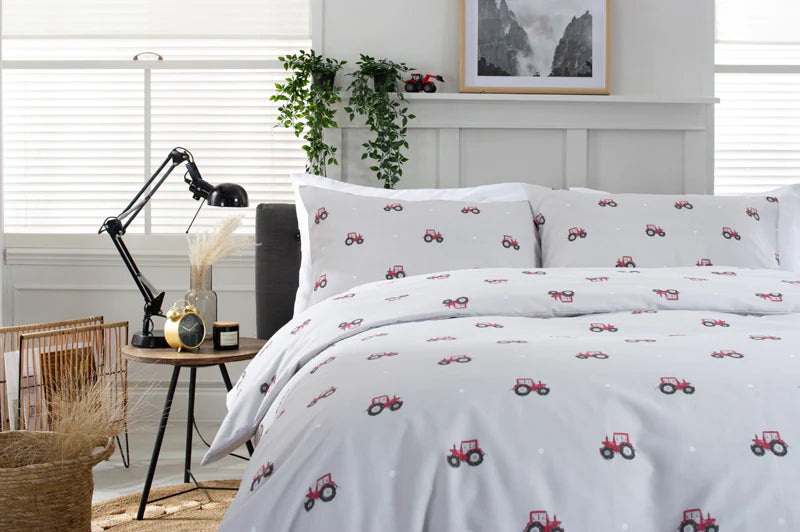 Red Tractor Duvet Set