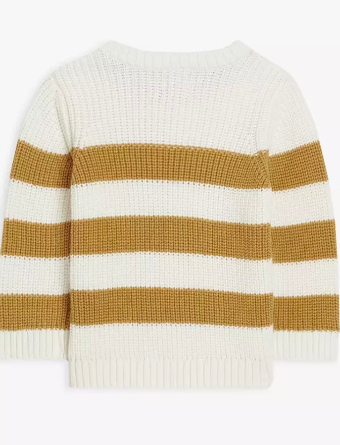 Teddy Bear Stripe Knit Jumper