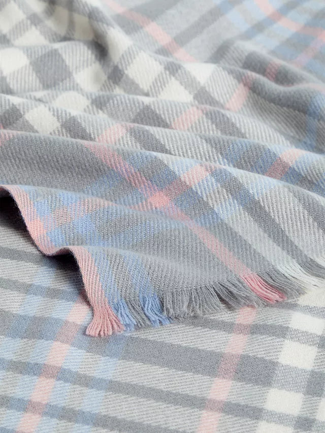 Grey Check Throw