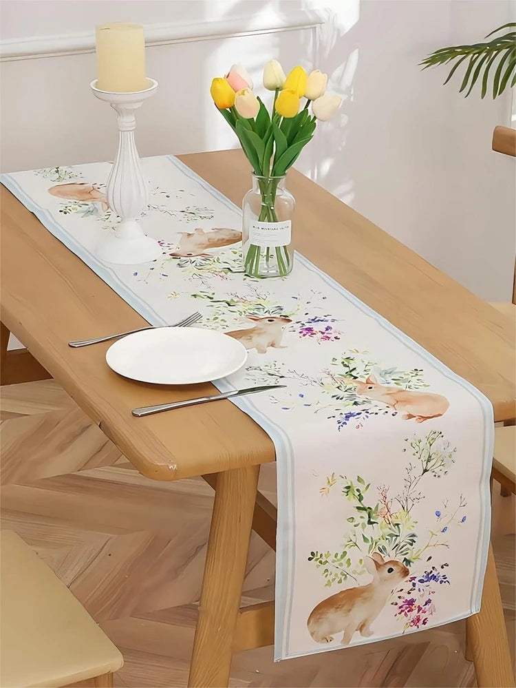 Spring Rabbit Table Runner