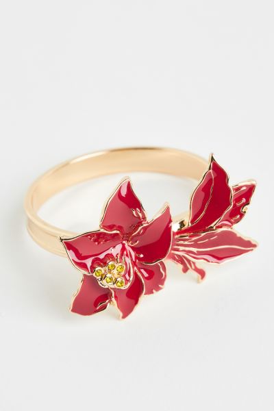 Red Amaryllis Napkin Rings