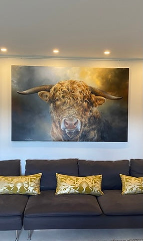 Magnificent Leader Bull Canvas