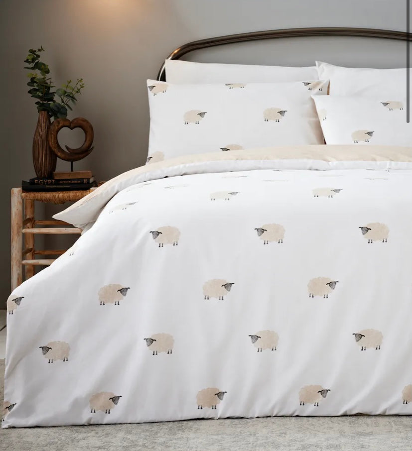 Cream Dreams Sheep Duvet Set