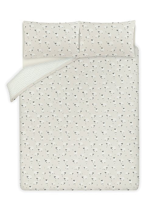 Neutral Sheep Print Duvet Set