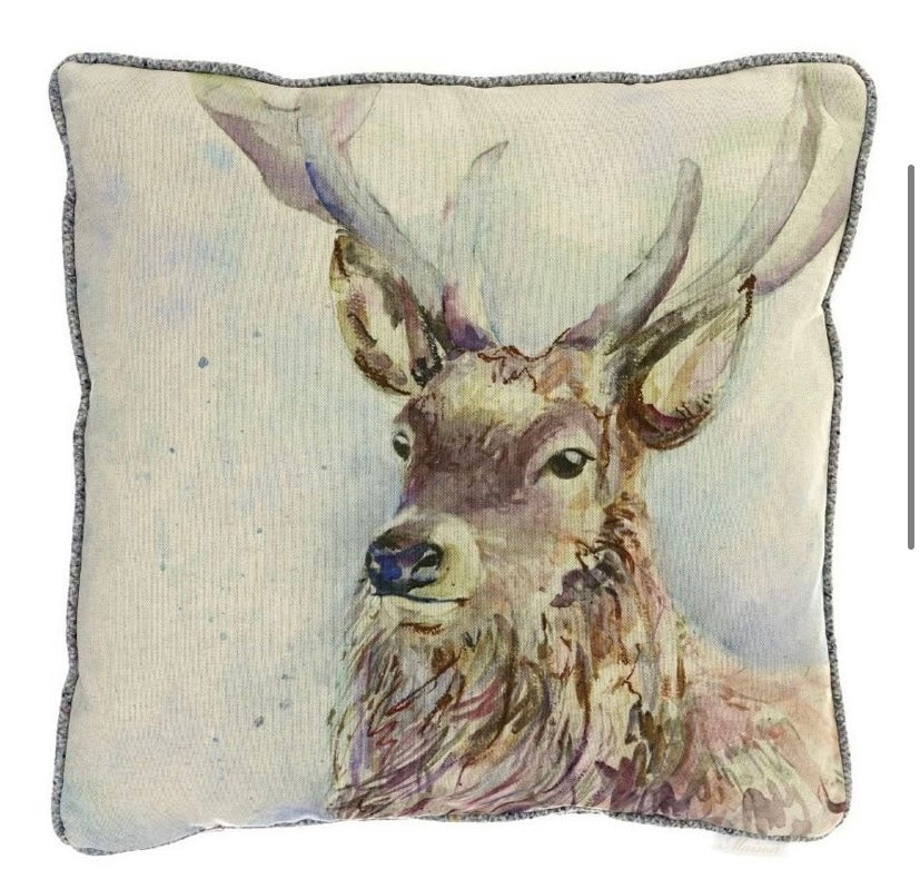 Highland Stag Cushion 50x50cm