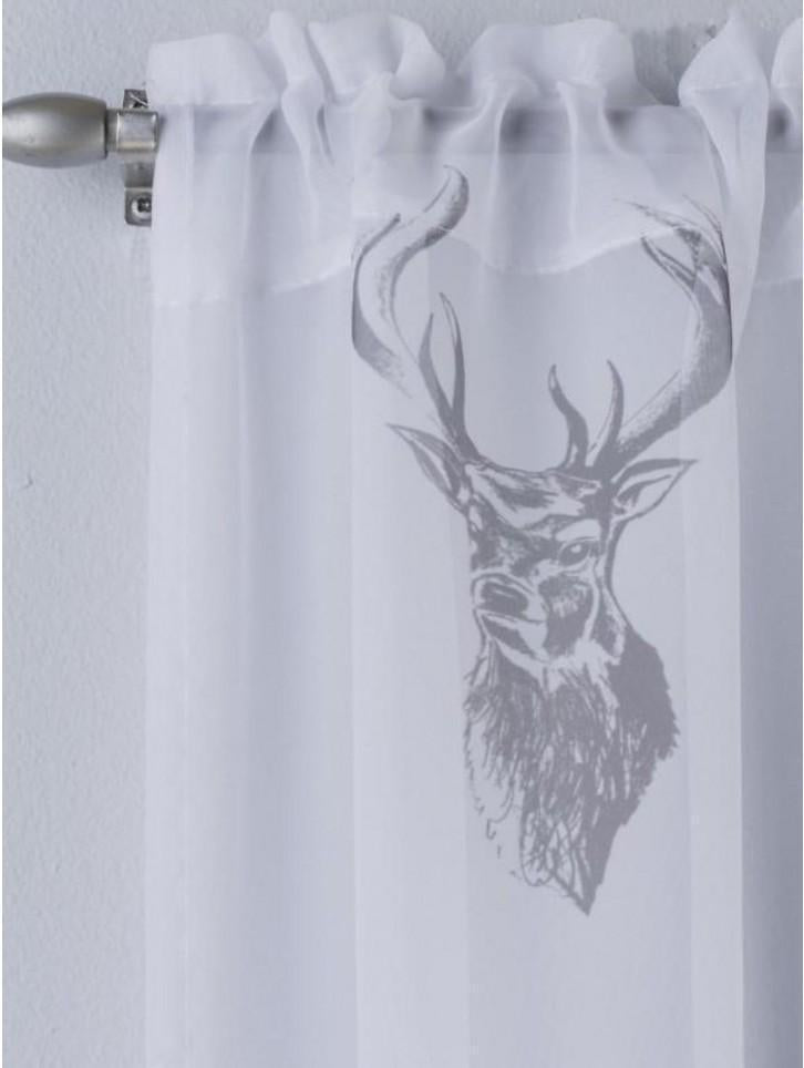 White & Grey Stag Voile Set