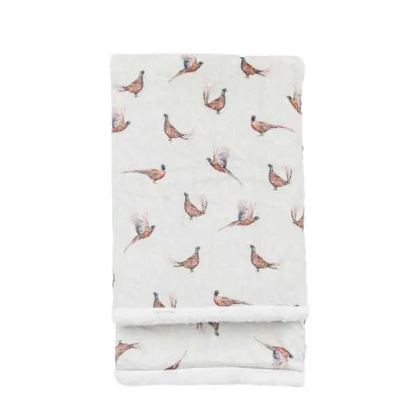 Pheasant Fleece Throw