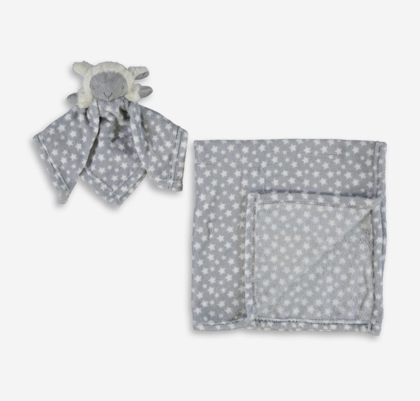 Lamb Comforter & Baby Blanket Set