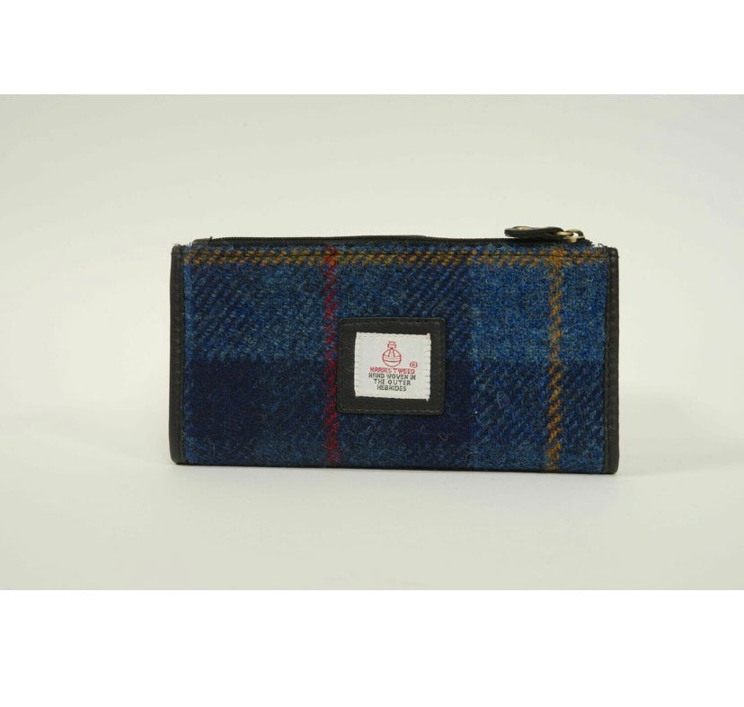 Harris Tweed Denim Blue Wallet Purse