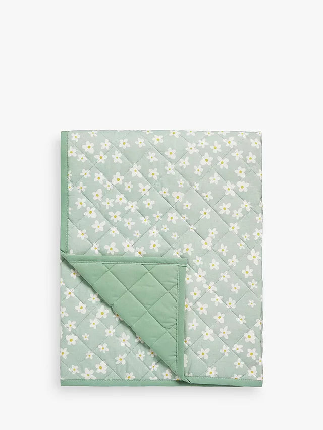 Ditsy Floral Quilted Throw