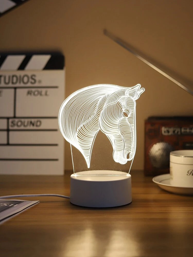 Horse Head Silhouette Lamp