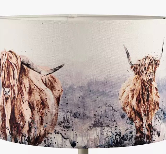 Highland Horns Lampshade