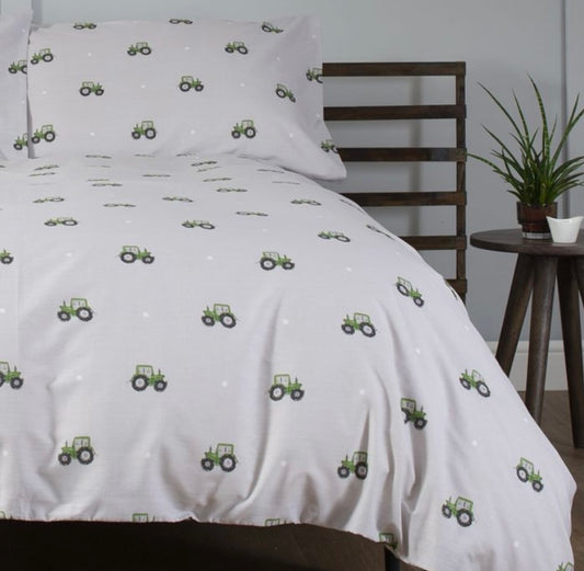 Green Tractor Duvet Set