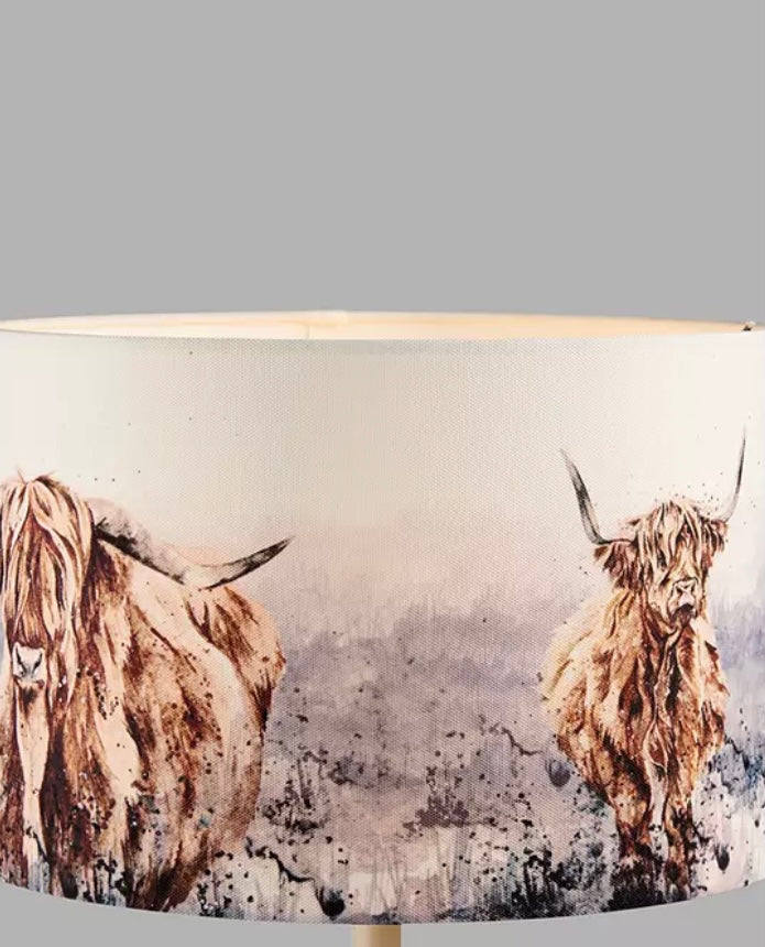 Highland Horns Lampshade