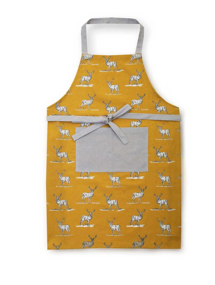 Ochre Stag Apron