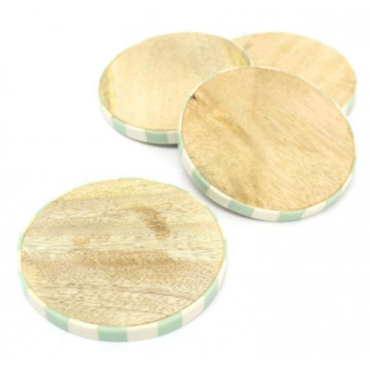 Striped Wooden Coasters