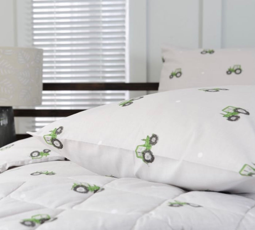 Green Tractor Duvet Set