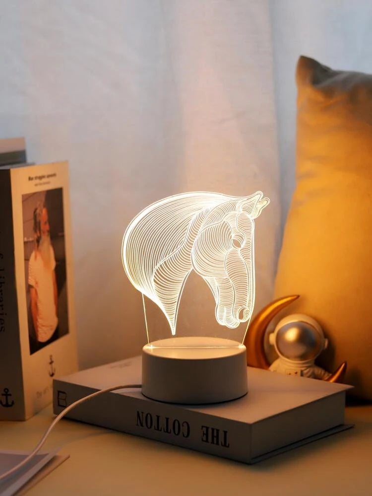 Horse Head Silhouette Lamp