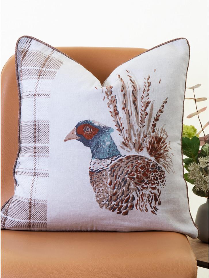 Pheasant Tweed Cushion