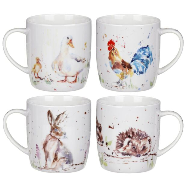 Wildlife Set of 4 Mugs