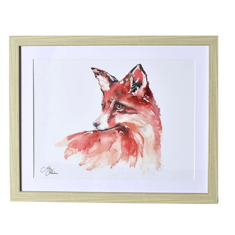 Fox Framed Print 50x40cm