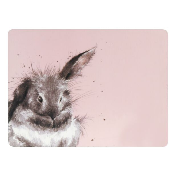 Pink Bunny Set of 6 Placemats