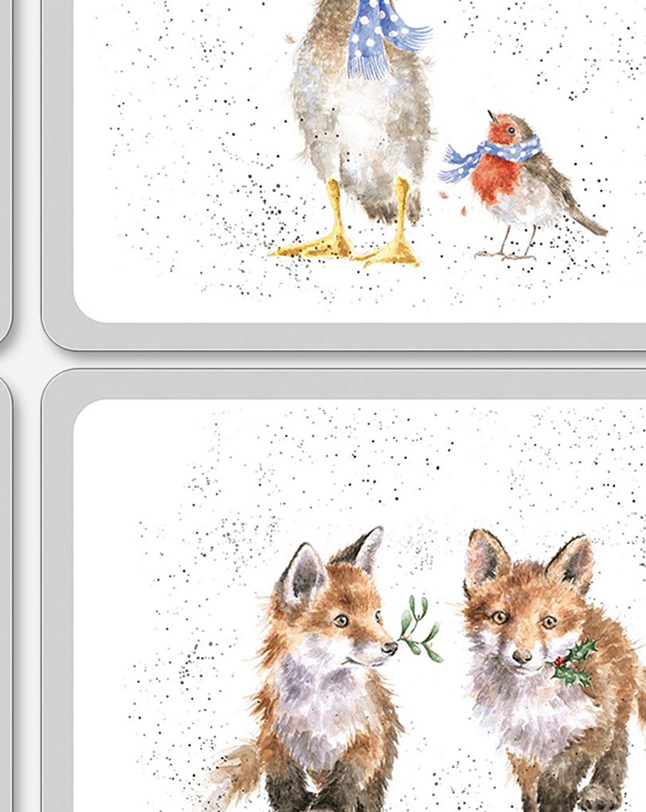 Set of 6 Country Loving Christmas Placemats