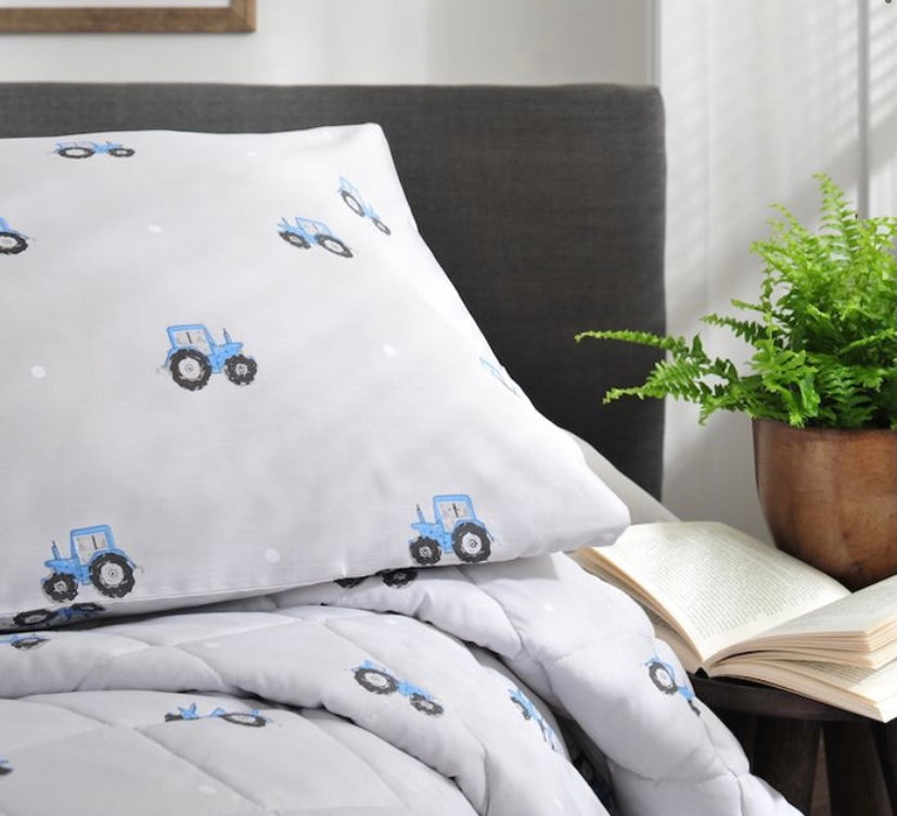 Blue Tractor Duvet Set