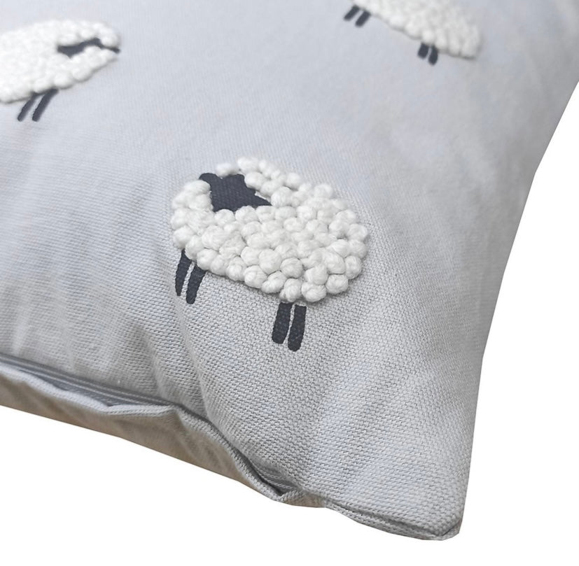 Sheep Tufted Cushion 40x40cm