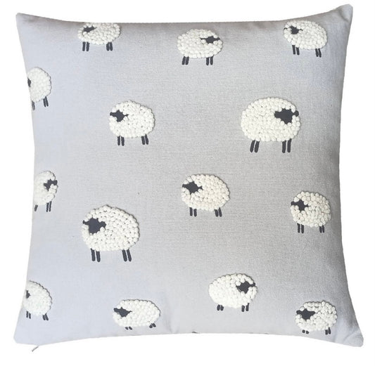 Sheep Tufted Cushion 40x40cm