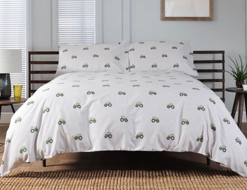 Green Tractor Duvet Set