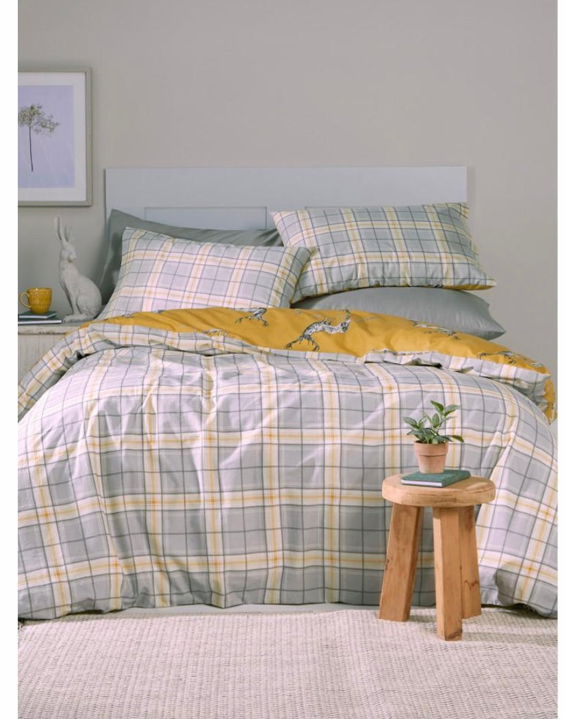 Stag Grey Ochre Duvet Set