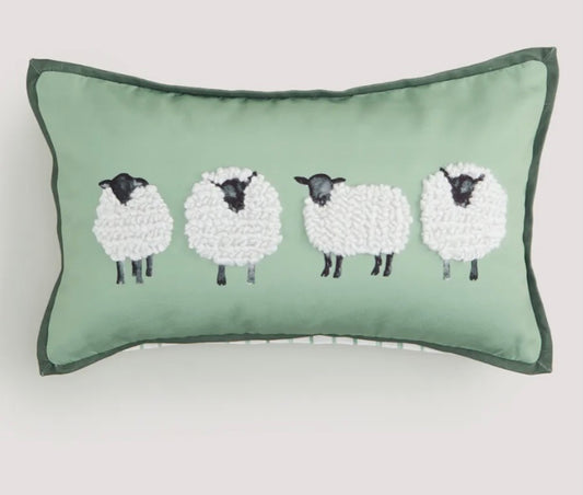 Sage Sheep Cushion