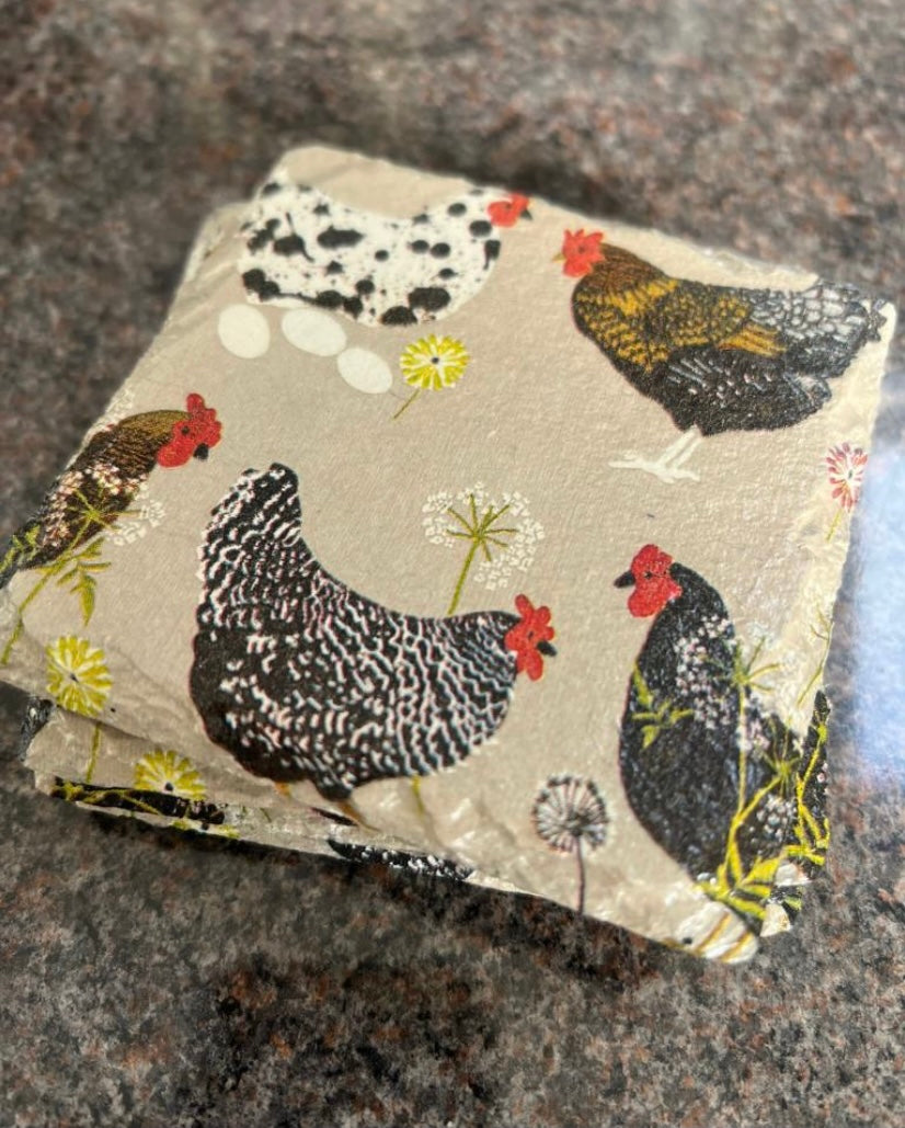 Penny Hen Coasters