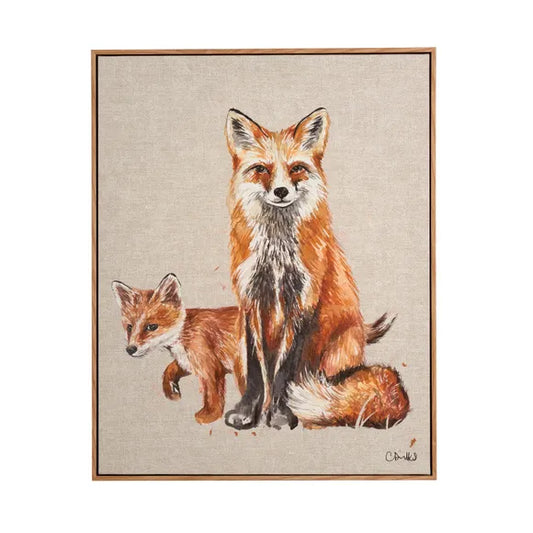 Fox Family Capped Canvas