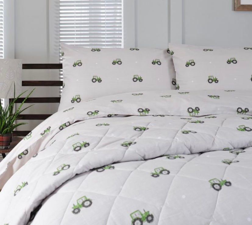 Green Tractor Duvet Set