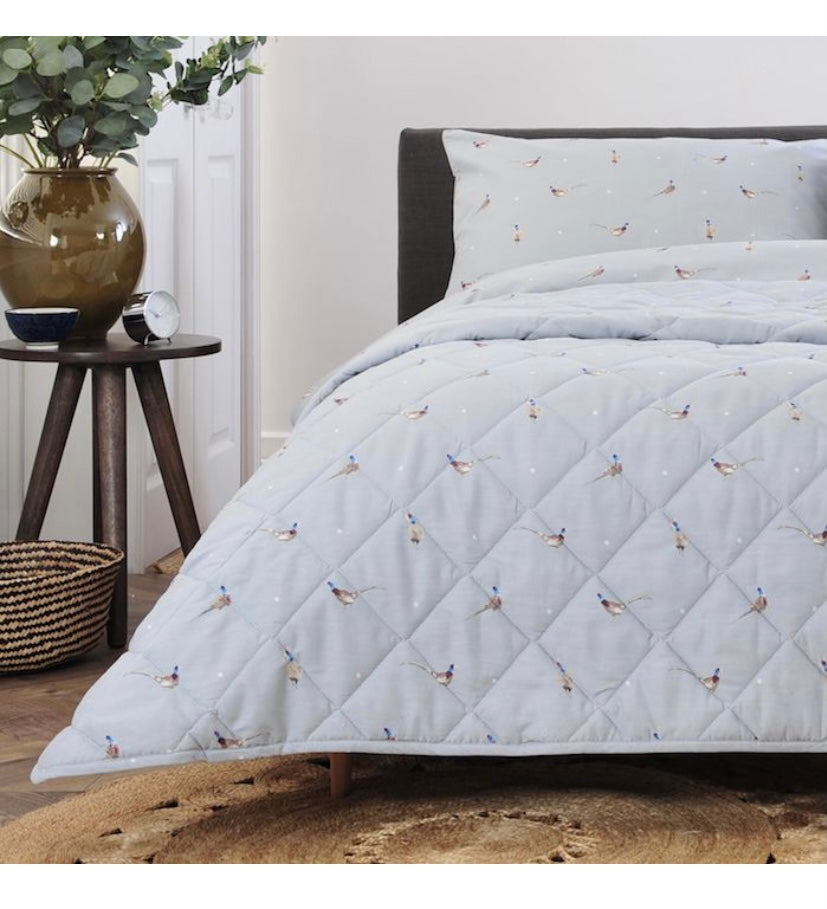 Elegant Pheasant Bedspread