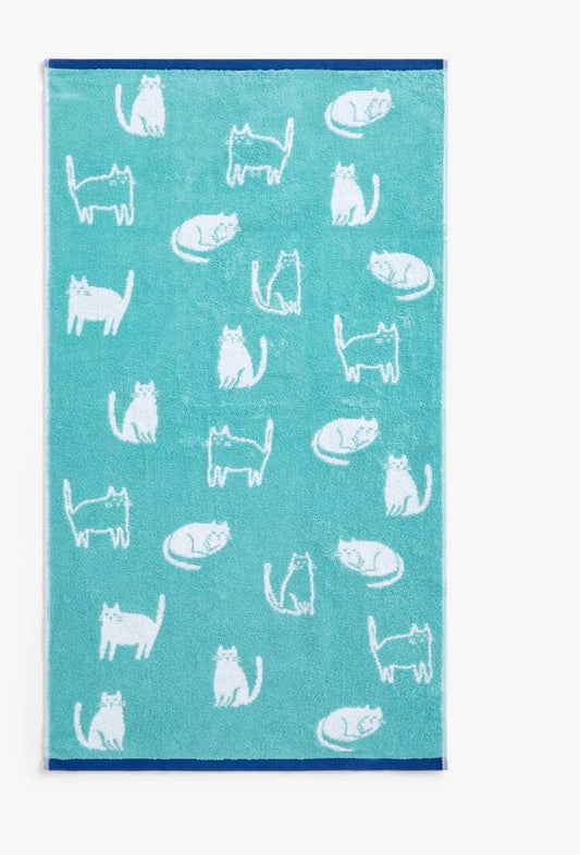 Hand Towel: Cat Print