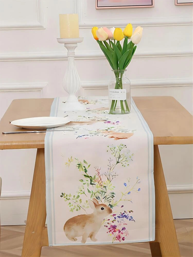 Spring Rabbit Table Runner