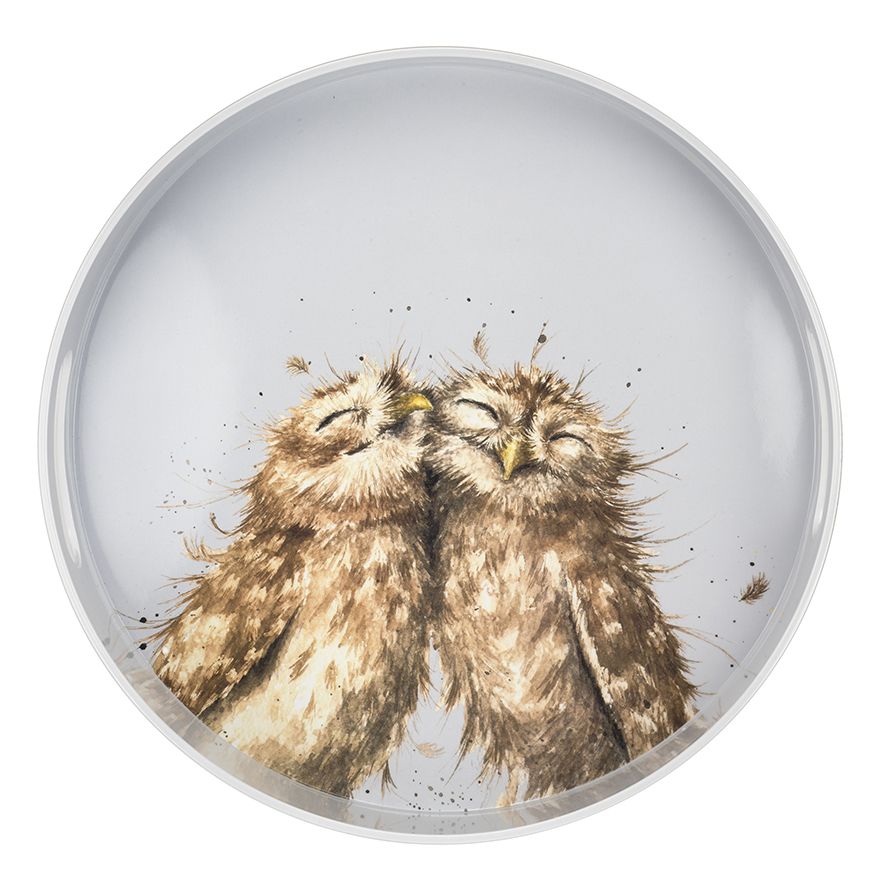 Love Birds Large Round Tray