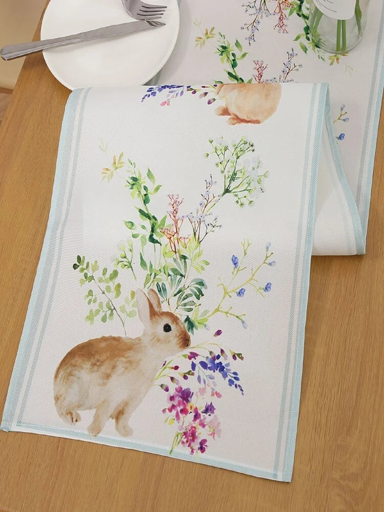 Spring Rabbit Table Runner