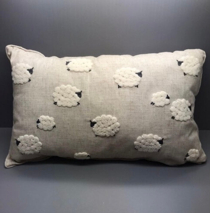 Grey Sheep Cushion