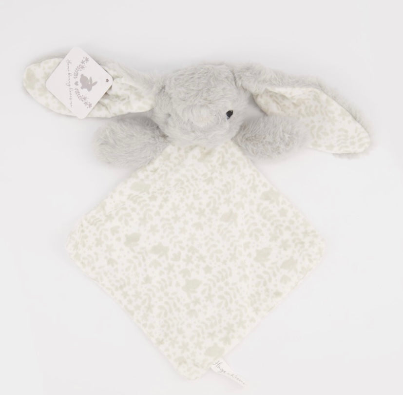 Grey Bunny Baby Comforter