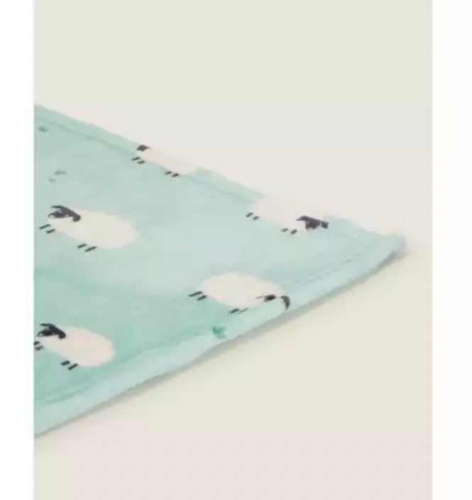 Turquoise Sheep Throw